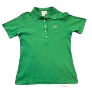 Vintage Haymaker Lacoste Green Short Sleeve Pique Polo Shirt Size 34